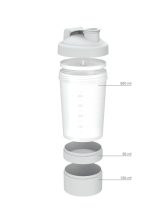 Shaker se dvěmi přihrádkami