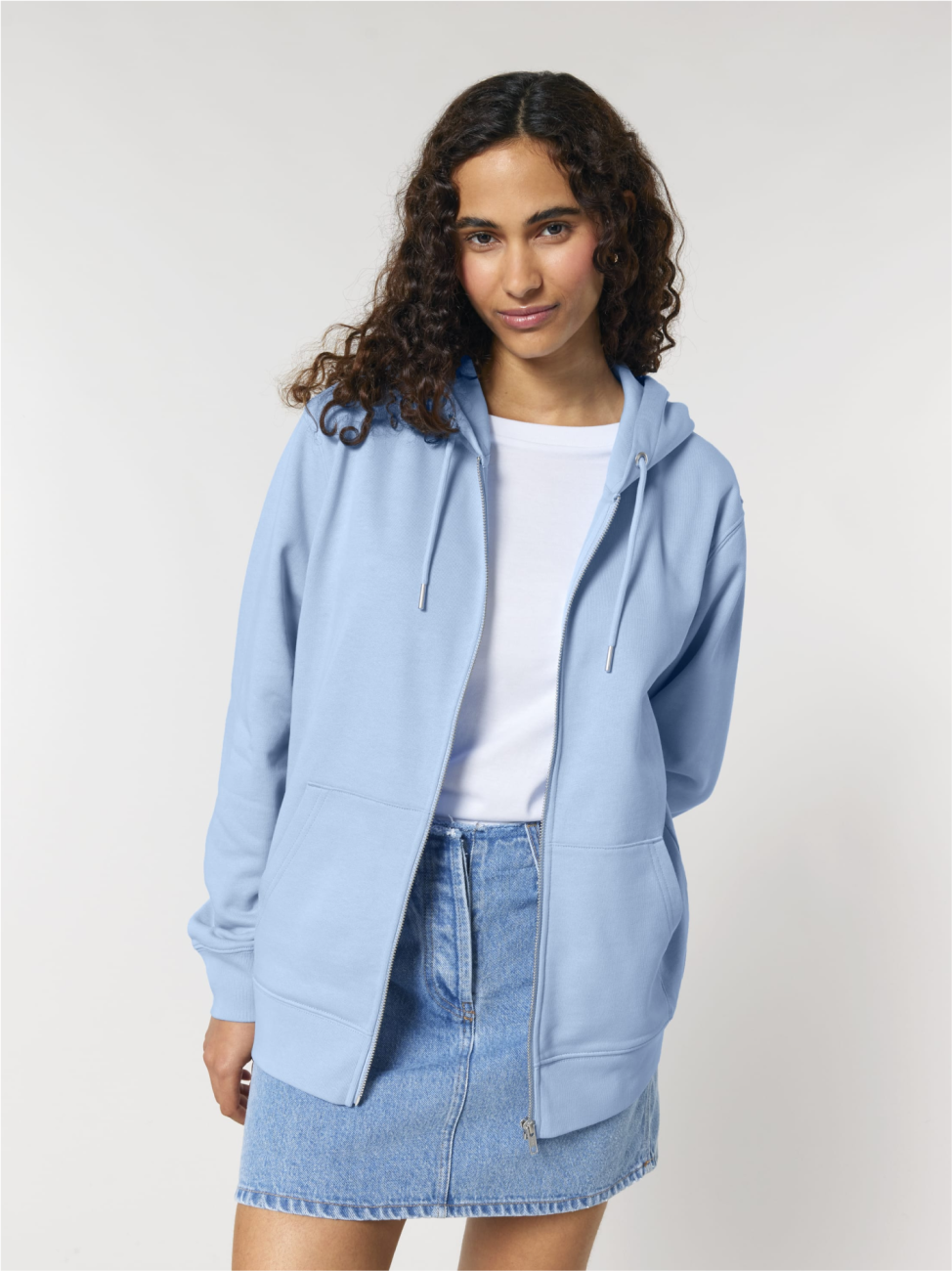 Unisex mikina na zip Stanley/Stella