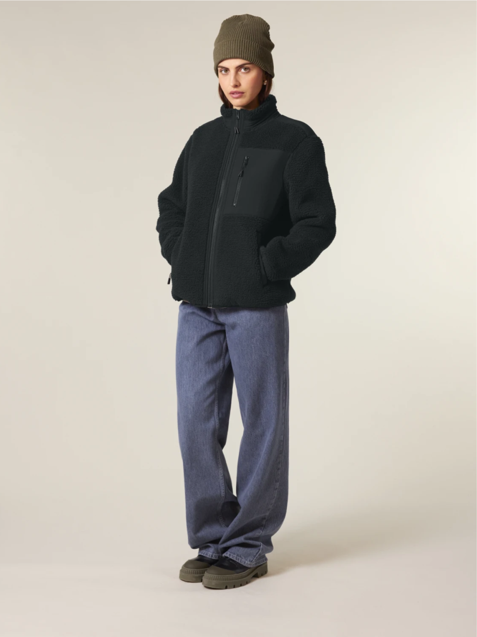 Unisex fleecová "sherpa" bunda Stanley/Stella