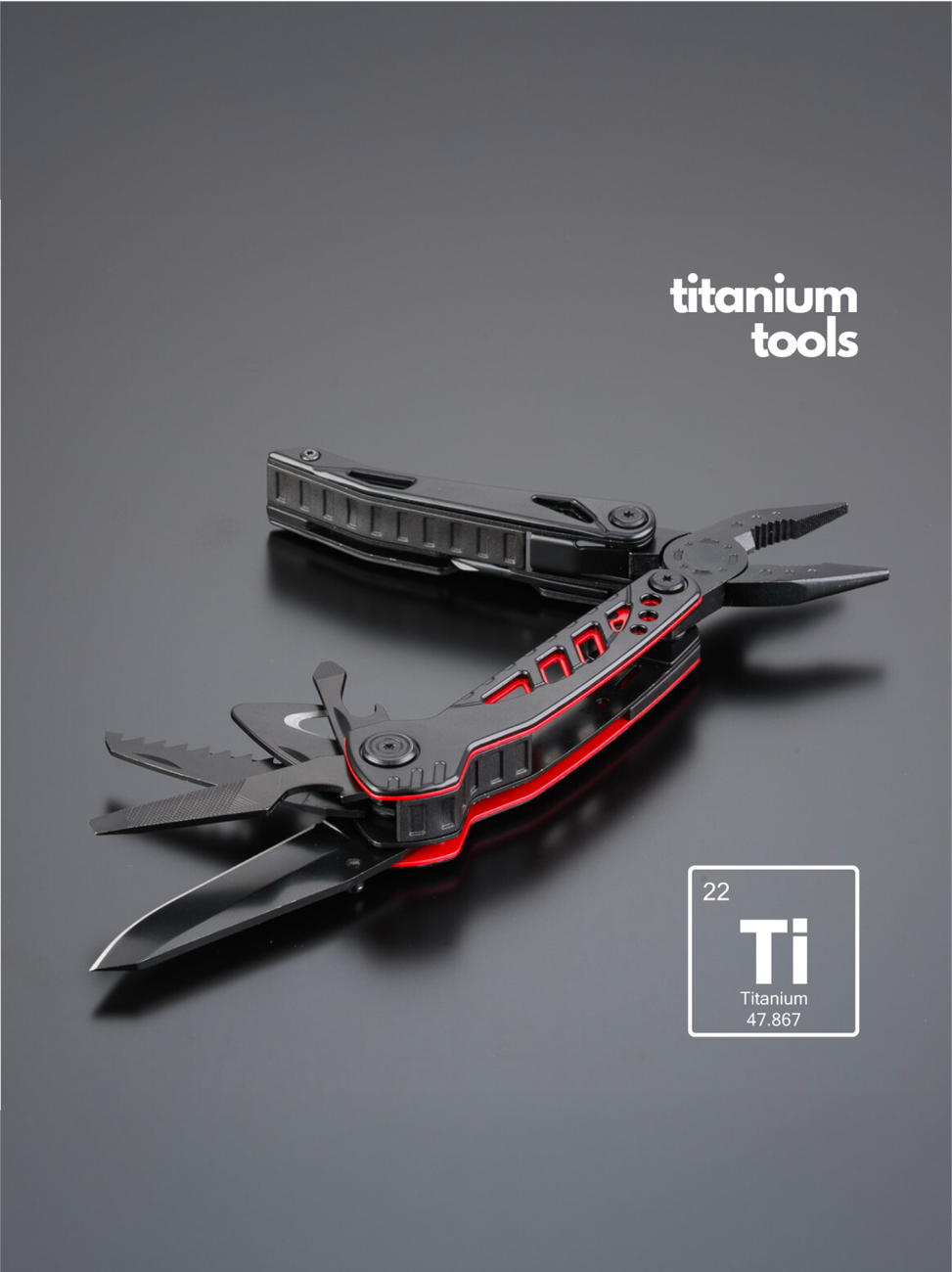 Multitool s kleštěmi z titanu