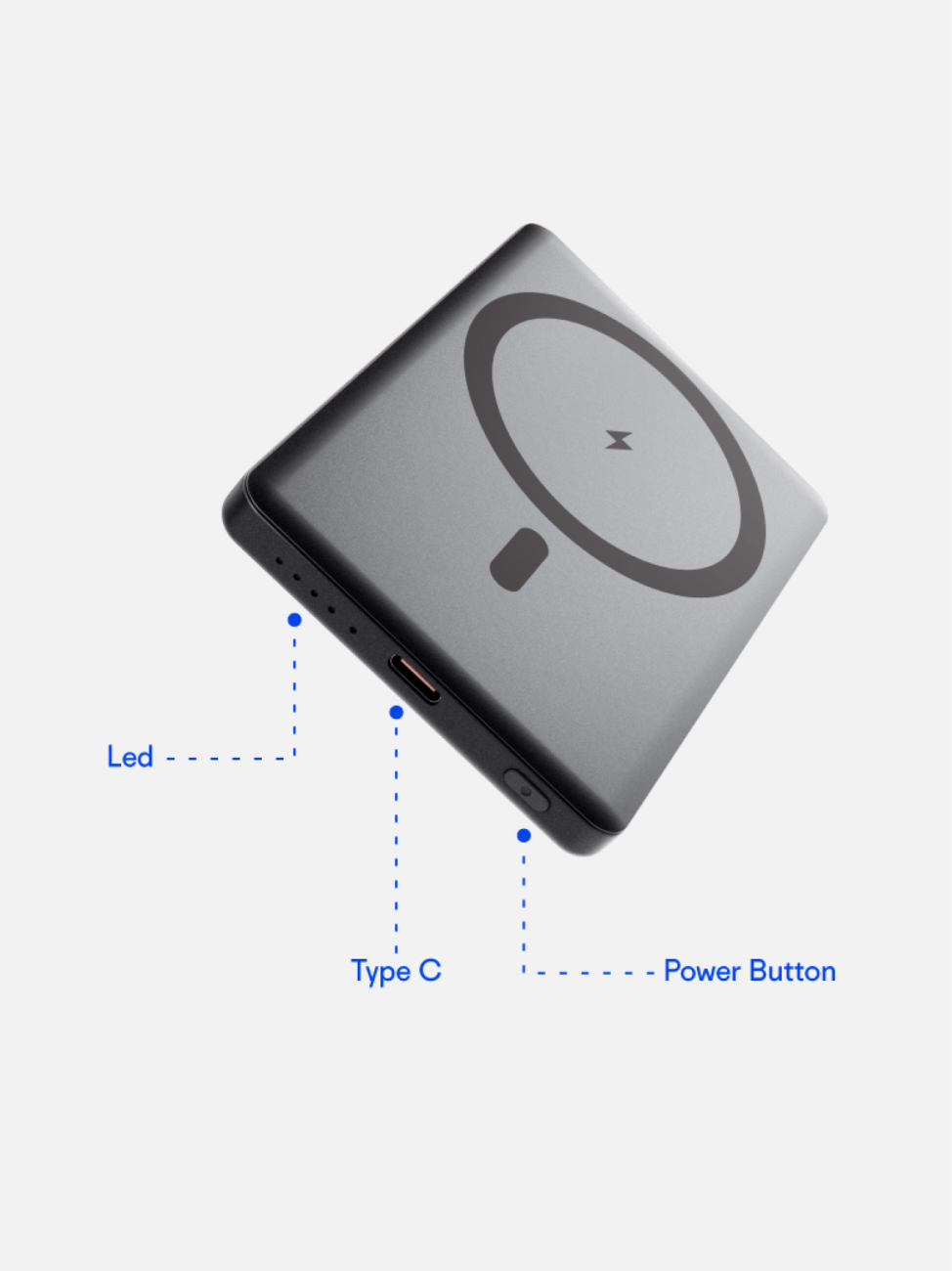 MagSafe Powerbanka Revolt, 5 000 mAh