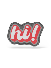 Tkaná nášivka s lemem